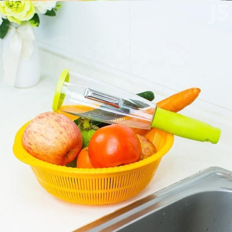 Vegetable & Fruit No Mess Peeler With Storage Container